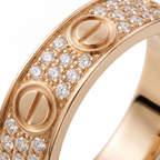 Classic Love 3 Row Pavé Band Ring