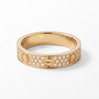 Classic Love 3 Row Pavé Band Ring