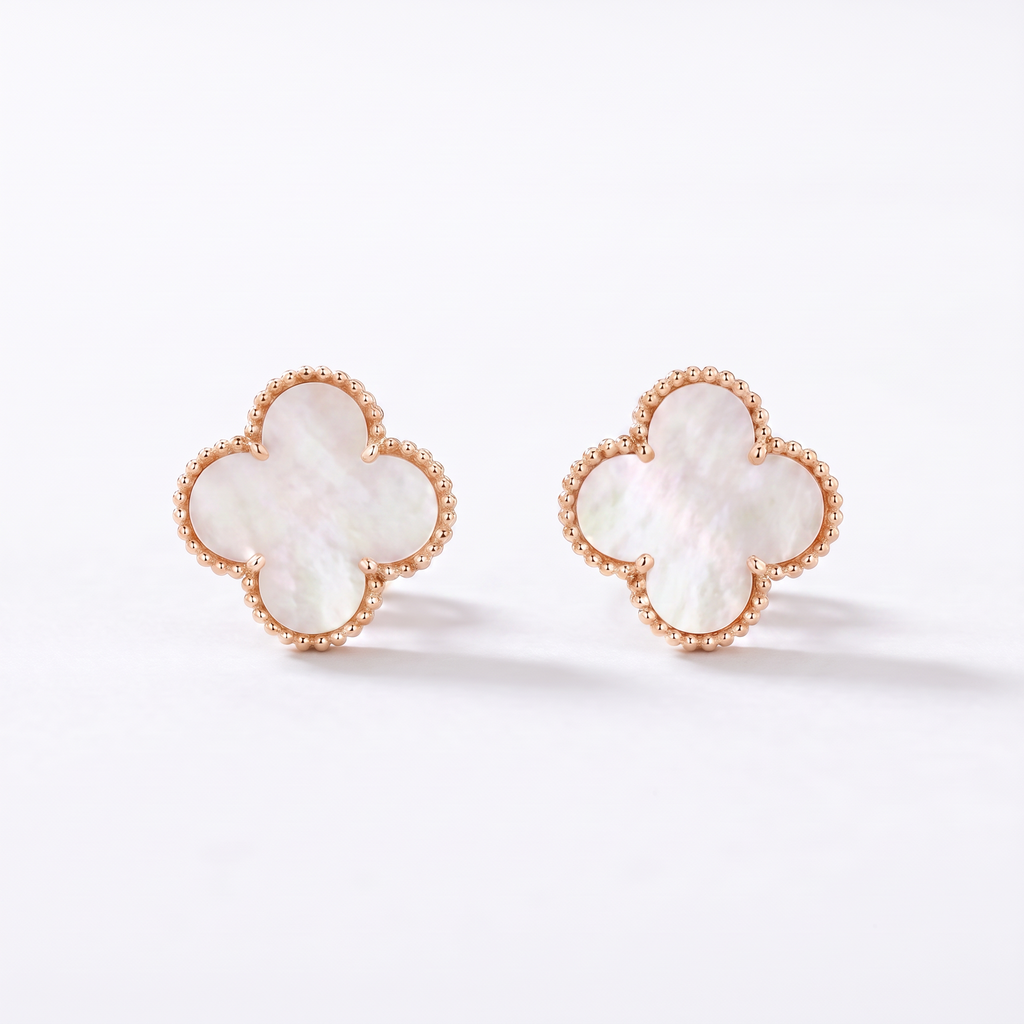 Vintage Alhambra Pearl Earrings