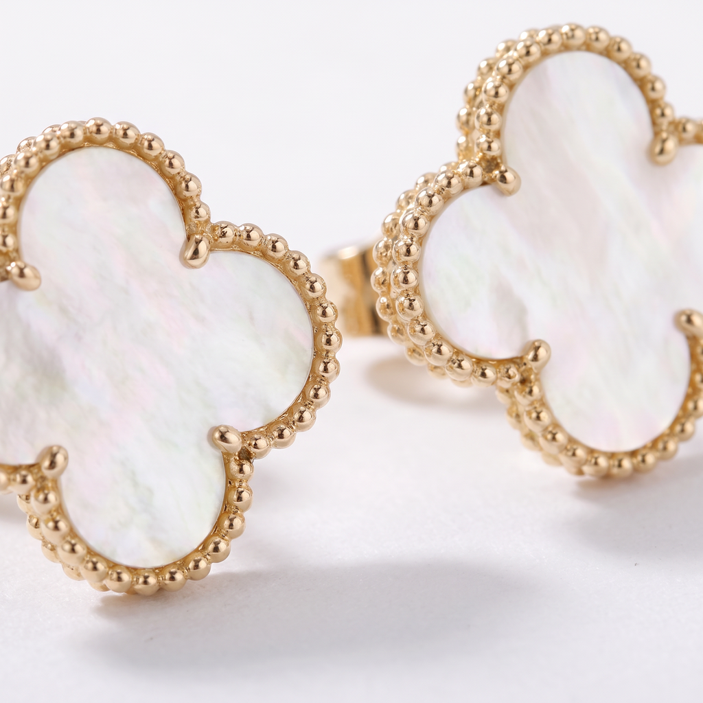 Vintage Alhambra Pearl Earrings