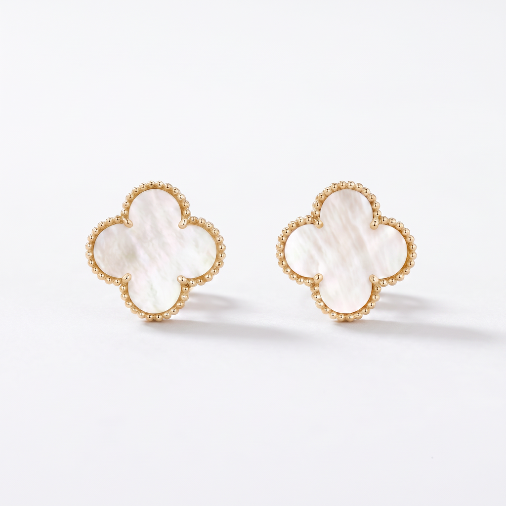 Vintage Alhambra Pearl Earrings