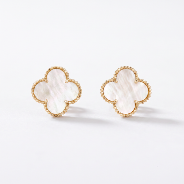 Vintage Alhambra Pearl Earrings