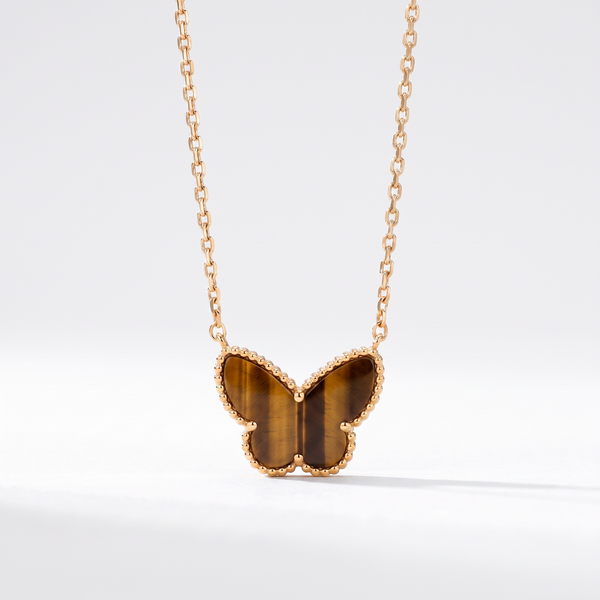 Vintage Alhambra Butterfly Grace Charm Necklace