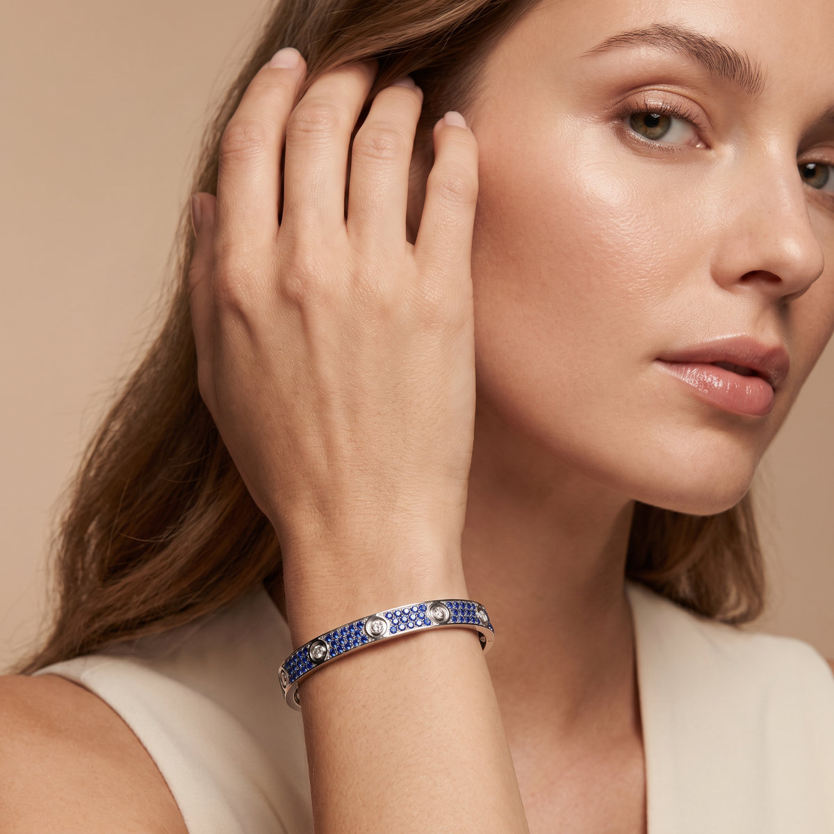 Love Blue Paved Rainbow Limited Bracelet