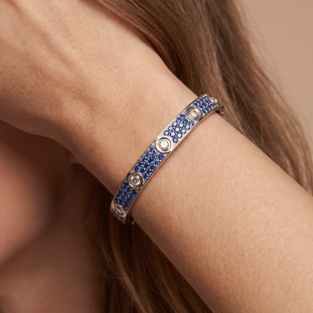 Love Blue Paved Rainbow Limited Bracelet