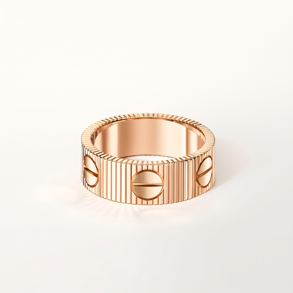 Love Ribbed Unlimited Screw Ring