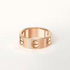 Love Ribbed Unlimited Screw Ring