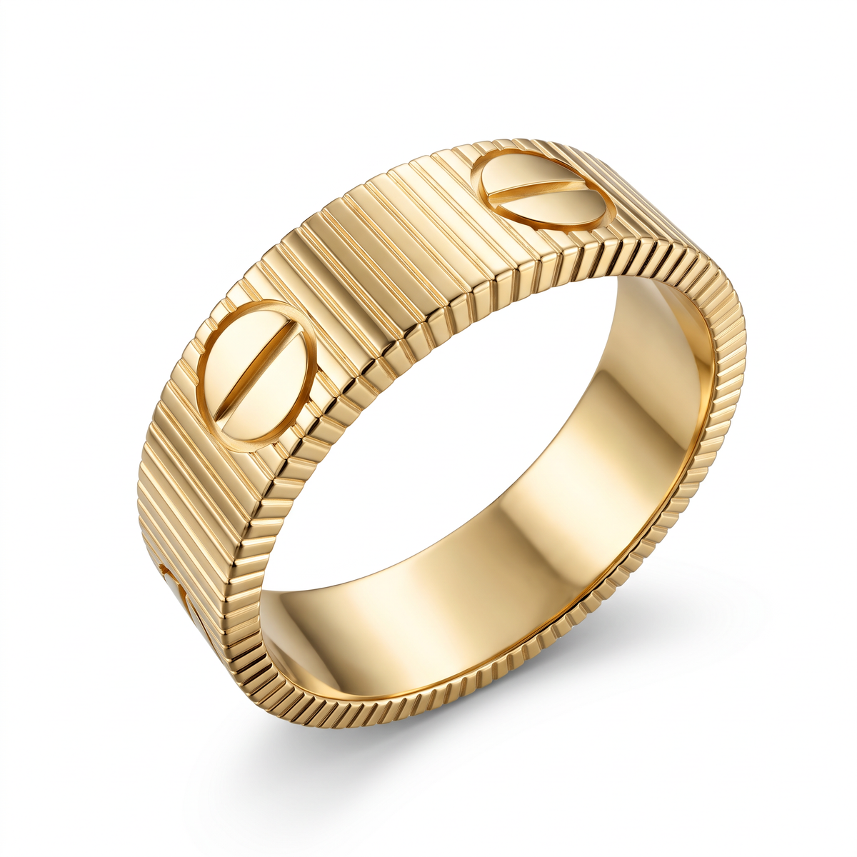 Love Ribbed Unlimited Screw Ring