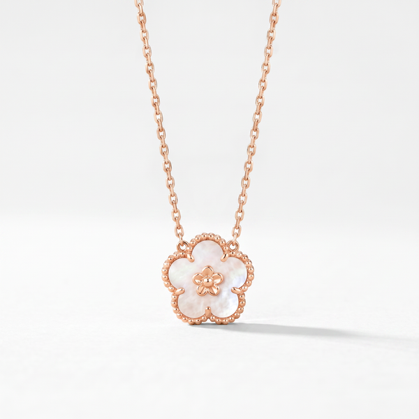 Vintage Alhambra Lucky Flower 1 Motif Necklace