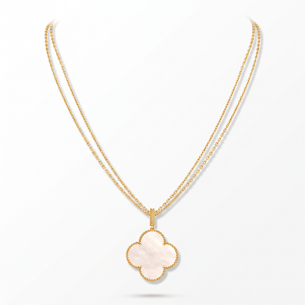 Magic Alhambra Pearl Clover 1 Motif Necklace