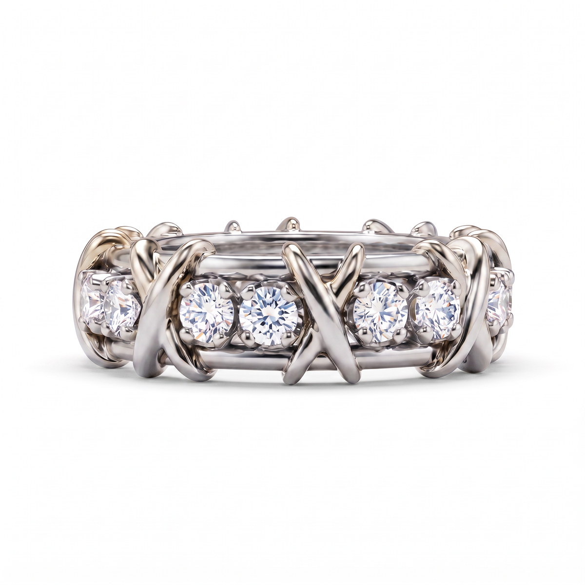 Schlumberger Sixteen Stone Band Ring