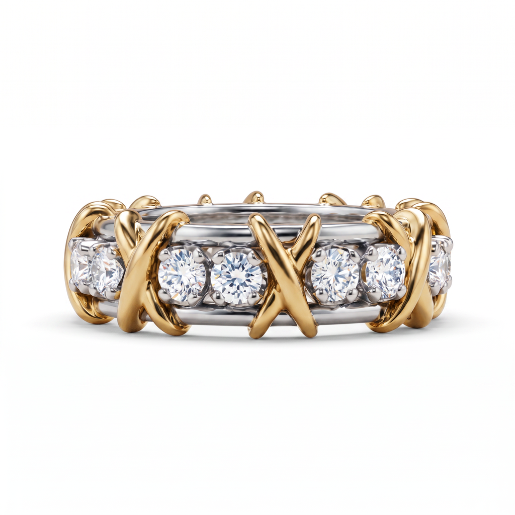 Schlumberger Sixteen Stone Band Ring