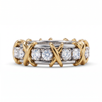 Schlumberger Sixteen Stone Band Ring