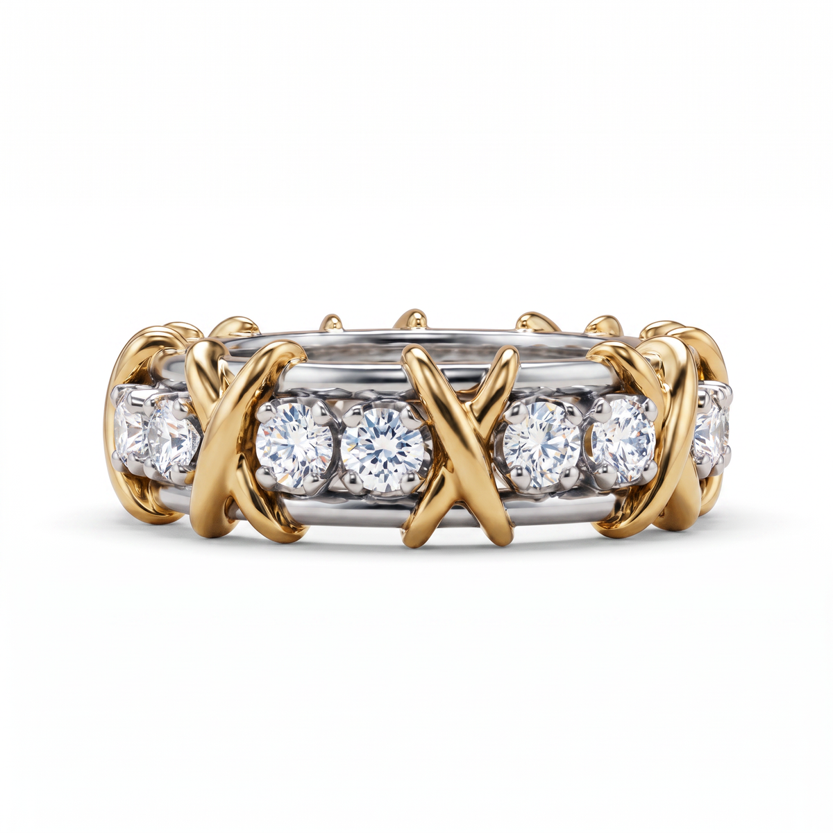 Schlumberger Sixteen Stone Band Ring