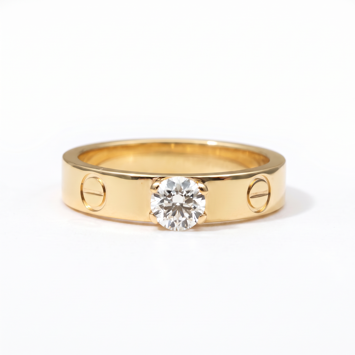 Small Love Solitaire 1 Diamond Ring