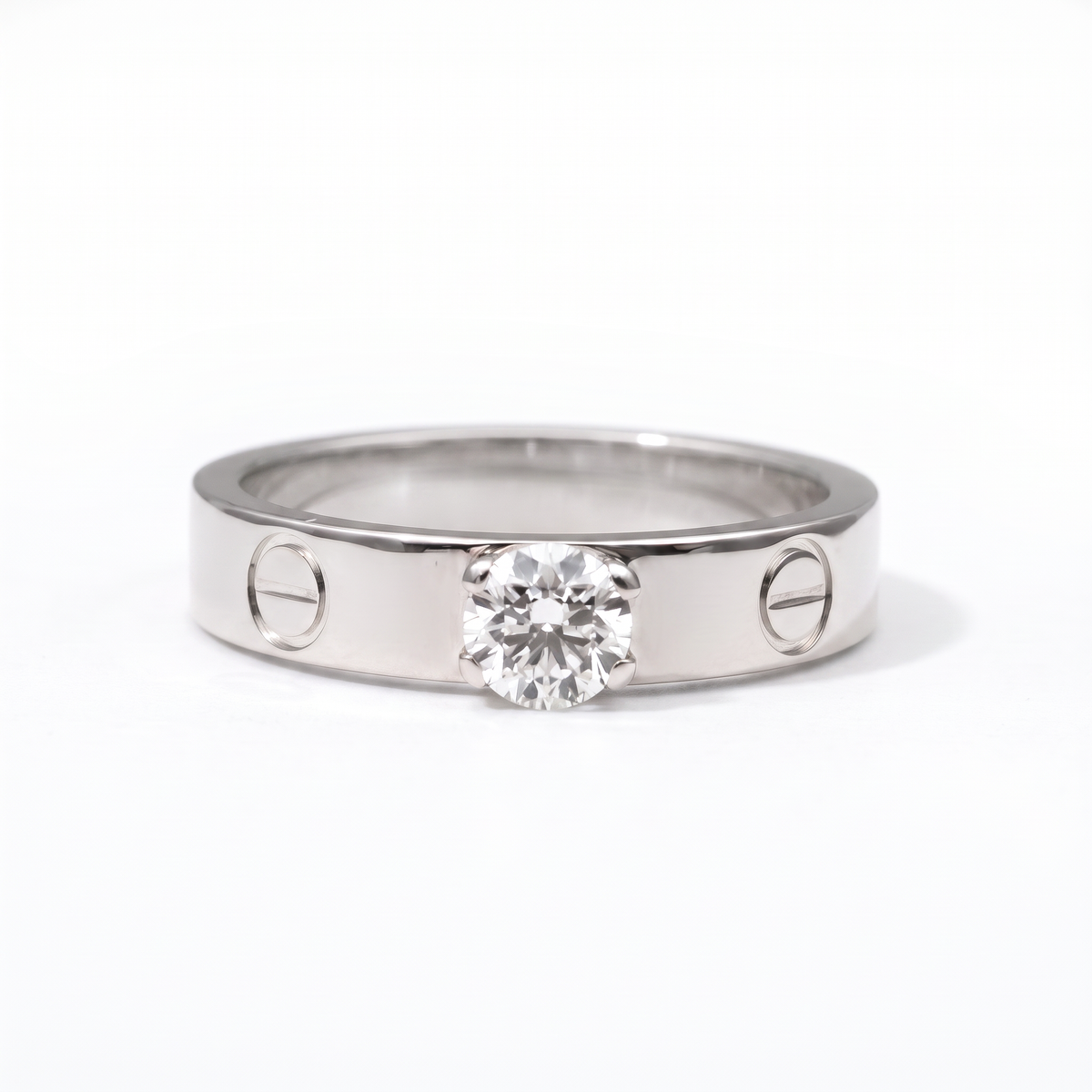 Small Love Solitaire 1 Diamond Ring