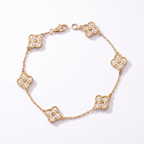 Sweet Alhambra 6 Diamond Clover Motifs Bracelet