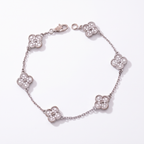 Sweet Alhambra 6 Diamond Clover Motifs Bracelet