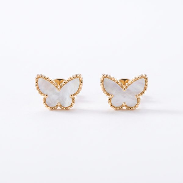 Sweet Alhambra Pearl Butterfly Earrings