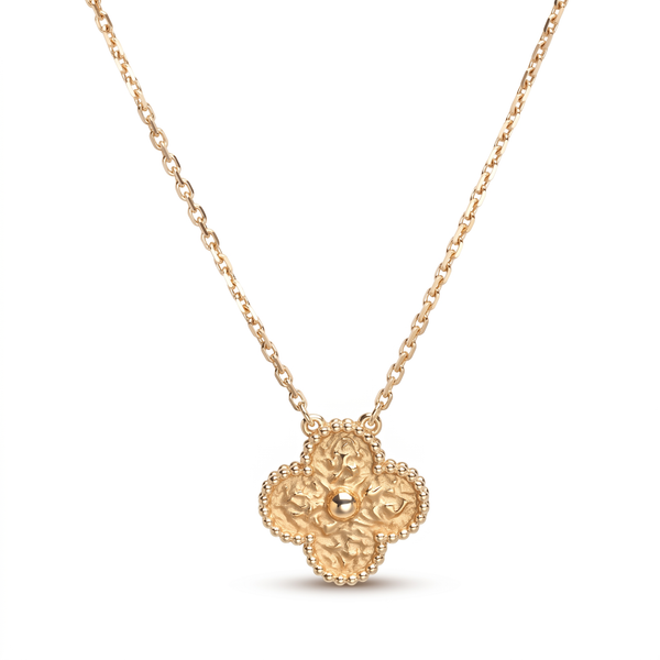 Vintage Alhambra 1 Guilloché  Motif Necklace