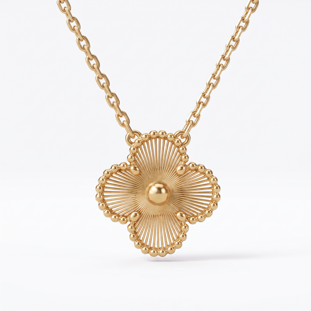 Vintage Alhambra Guilloché Clover Necklace
