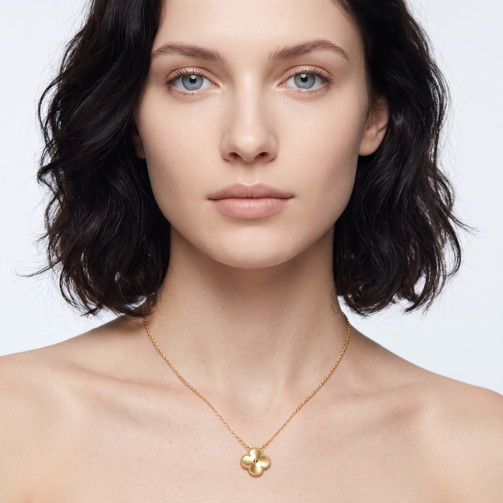 Vintage Alhambra Guilloché Clover Necklace