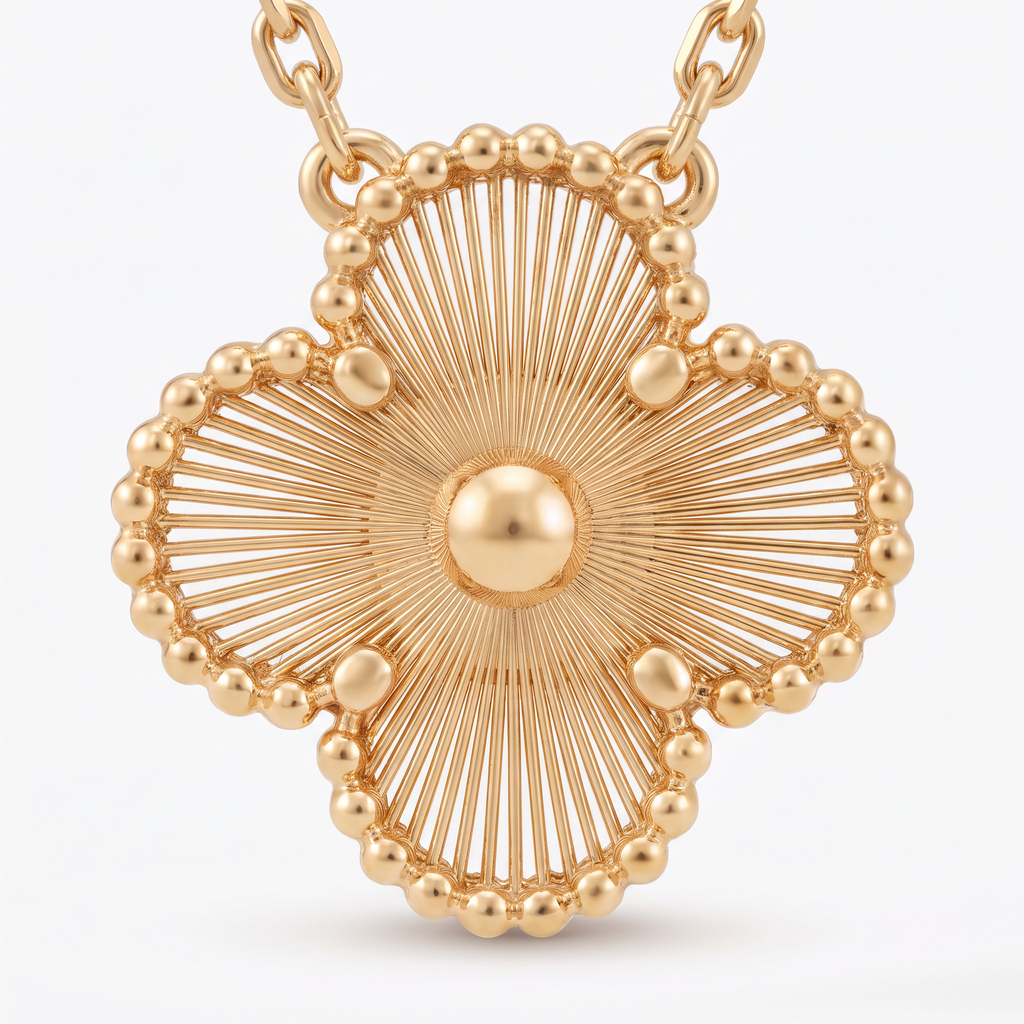 Vintage Alhambra Guilloché Clover Necklace