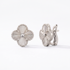 Vintage Alhambra Guilloche Clover Earrings