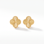 Vintage Alhambra Guilloche Clover Earrings