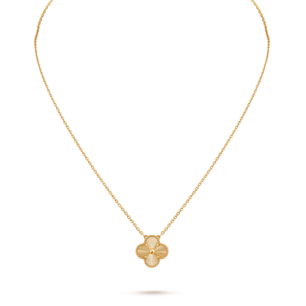 Vintage Alhambra Guilloché Clover Necklace