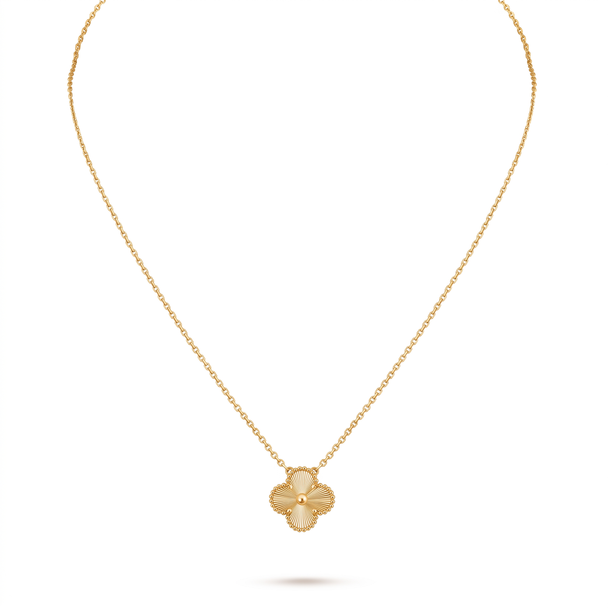Vintage Alhambra Guilloché Clover Necklace