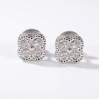 Vintage Alhambra Paved Diamond Earrings
