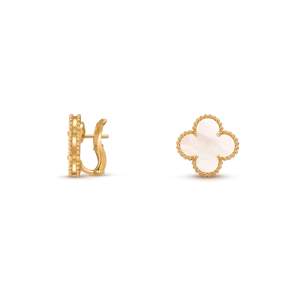 Vintage Alhambra Pearl Earrings