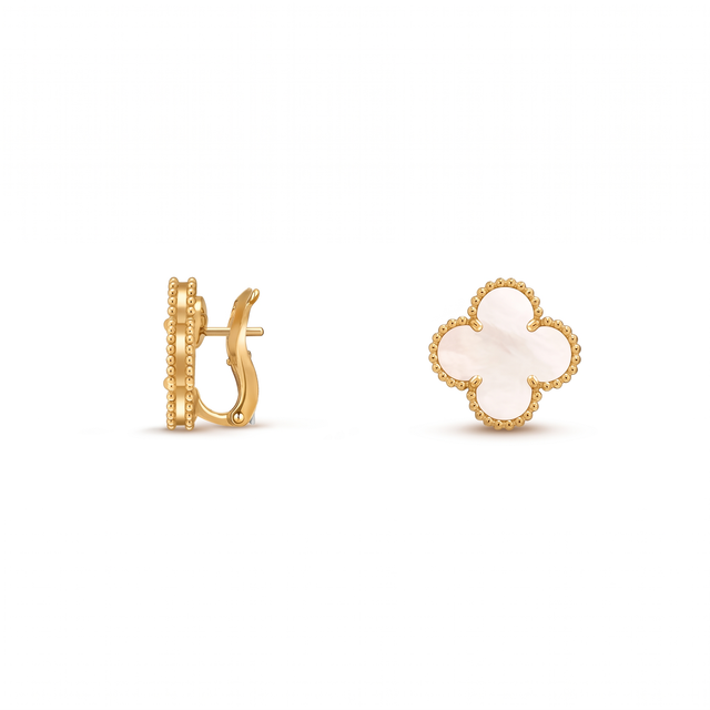Vintage Alhambra Pearl Earrings